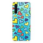 For OnePlus Nord Shockproof Painted Transparent TPU Protective Case(Hearts) - 1