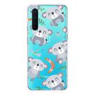 For OnePlus Nord Shockproof Painted Transparent TPU Protective Case(Koala) - 1