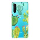 For OnePlus Nord Shockproof Painted Transparent TPU Protective Case(Cactus) - 1