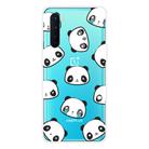 For OnePlus Nord Shockproof Painted Transparent TPU Protective Case(Emoji Bear) - 1