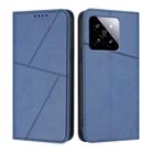 For Xiaomi 14 Strong Magnetic Frosted Flip Leather Phone Case(Royal Blue) - 1
