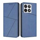 For Xiaomi 14T Strong Magnetic Frosted Flip Leather Phone Case(Royal Blue) - 1