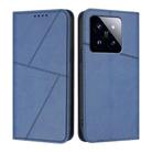 For Xiaomi 14T Pro Strong Magnetic Frosted Flip Leather Phone Case(Royal Blue) - 1