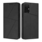 For Xiaomi Poco M5 Strong Magnetic Frosted Flip Leather Phone Case(Black) - 1
