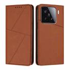 For Xiaomi 15 Strong Magnetic Frosted Flip Leather Phone Case(Coffee Color) - 1