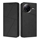 For Xiaomi Poco F7 Ultra / Redmi K80 Pro Strong Magnetic Frosted Flip Leather Phone Case(Black) - 1