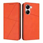 For Xiaomi Poco X7 Pro Strong Magnetic Frosted Flip Leather Phone Case(Orange) - 1