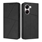 For Xiaomi Poco X7 Pro Strong Magnetic Frosted Flip Leather Phone Case(Black) - 1