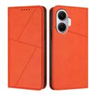 For Xiaomi Poco F7 5G Strong Magnetic Frosted Flip Leather Phone Case(Orange) - 1