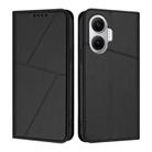 For Xiaomi Poco F7 5G Strong Magnetic Frosted Flip Leather Phone Case(Black) - 1
