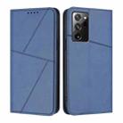 For Samsung Galaxy Note20 Ultra 5G Strong Magnetic Frosted Flip Leather Phone Case(Royal Blue) - 1