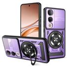 For vivo V50 Lite 5G Armor Rotating Holder MagSafe Phone Case(Purple) - 1