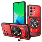 For vivo Y29 4G / T4X 5G Armor Rotating Holder MagSafe Phone Case(Red) - 1