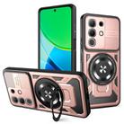 For vivo Y29 4G / T4X 5G Armor Rotating Holder MagSafe Phone Case(Rose Gold) - 1