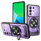 For vivo Y29 4G / T4X 5G Armor Rotating Holder MagSafe Phone Case(Purple) - 1