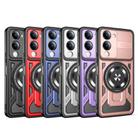 For vivo Y29s 5G / Y04 4G Armor Rotating Holder MagSafe Phone Case(Grey) - 2