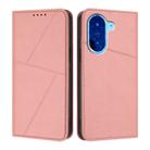 For Redmi A5 4G 171.7mm Strong Magnetic Frosted Flip Leather Phone Case(Pink) - 1