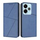 For Redmi 13 4G / 5G Strong Magnetic Frosted Flip Leather Phone Case(Royal Blue) - 1