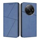For Redmi A3 4G / A3x 4G Strong Magnetic Frosted Flip Leather Phone Case(Royal Blue) - 1