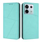 For Redmi Note 13 Pro 5G Strong Magnetic Frosted Flip Leather Phone Case(Light Blue) - 1