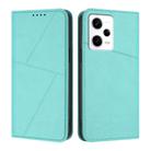 For Redmi Note 12 Pro 5G Global Strong Magnetic Frosted Flip Leather Phone Case(Light Blue) - 1