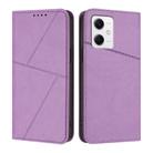 For Xiaomi Poco X5 / Redmi Note 12 5G Global Strong Magnetic Frosted Flip Leather Phone Case(Light Purple) - 1