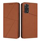 For Redmi Note 11 / 11S 4G Global Strong Magnetic Frosted Flip Leather Phone Case(Coffee Color) - 1
