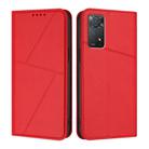 For Redmi Note 11 Pro 4G Global Strong Magnetic Frosted Flip Leather Phone Case(Red) - 1
