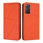 For Redmi Note 11 Pro 4G Global Strong Magnetic Frosted Flip Leather Phone Case(Orange) - 1
