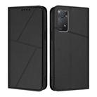 For Redmi Note 11 Pro 4G Global Strong Magnetic Frosted Flip Leather Phone Case(Black) - 1