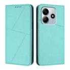 For Redmi Note 14 5G Strong Magnetic Frosted Flip Leather Phone Case(Light Blue) - 1