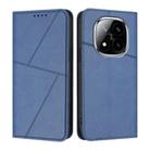 For Redmi Note 14 Pro+ Strong Magnetic Frosted Flip Leather Phone Case(Royal Blue) - 1