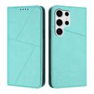 For Samsung Galaxy S25 Ultra 5G Strong Magnetic Frosted Flip Leather Phone Case(Light Blue) - 1