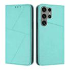 For Samsung Galaxy S23 Ultra 5G Strong Magnetic Frosted Flip Leather Phone Case(Light Blue) - 1