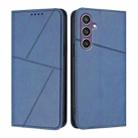 For Samsung Galaxy S23 FE 5G Strong Magnetic Frosted Flip Leather Phone Case(Royal Blue) - 1