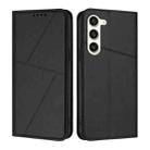 For Samsung Galaxy S23 5G Strong Magnetic Frosted Flip Leather Phone Case(Black) - 1