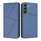 For Samsung Galaxy S22+ 5G Strong Magnetic Frosted Flip Leather Phone Case(Royal Blue) - 1