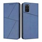 For Samsung Galaxy S20+ Strong Magnetic Frosted Flip Leather Phone Case(Royal Blue) - 1