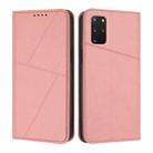 For Samsung Galaxy S20+ Strong Magnetic Frosted Flip Leather Phone Case(Pink) - 1