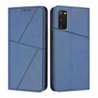 For Samsung Galaxy S20 FE Strong Magnetic Frosted Flip Leather Phone Case(Royal Blue) - 1