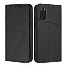 For Samsung Galaxy S20 FE Strong Magnetic Frosted Flip Leather Phone Case(Black) - 1