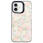 For iPhone 16 Plus Flower Series Color Silver TPU Hybrid PC Phone Case(Tulip CK121) - 1