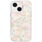 For iPhone 15 Flower Series Color Silver TPU Hybrid PC Phone Case(Tulip CW121) - 1
