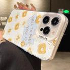 For iPhone 14 Plus Flower Series Color Silver TPU Hybrid PC Phone Case(Small Yellow Flowers CW122) - 2