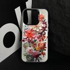 For iPhone 13 Flower Series Color Silver TPU Hybrid PC Phone Case(Colorful Flowers CK115) - 3