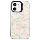 For iPhone 12 mini Flower Series Color Silver TPU Hybrid PC Phone Case(Tulip CK121) - 1