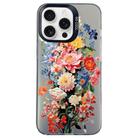 For iPhone 12 Pro Flower Series Color Silver TPU Hybrid PC Phone Case(Colorful Flowers CK114) - 1