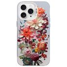 For iPhone 11 Pro Max Flower Series Color Silver TPU Hybrid PC Phone Case(Colorful Flowers CW115) - 1