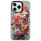 For iPhone 11 Pro Flower Series Color Silver TPU Hybrid PC Phone Case(Colorful Flowers CK115) - 1