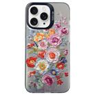 For iPhone 11 Pro Flower Series Color Silver TPU Hybrid PC Phone Case(Colorful Flowers CK118) - 1